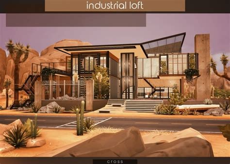 Industrial Loft By Praline At Cross Design Sims 4 Updates