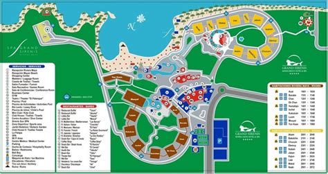 Occidental Xcaret Hotel Map