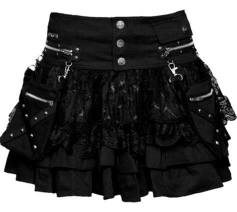 gothic punk rock emo mini skirt png shoplook