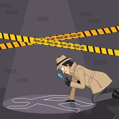 Detective Finding On A Clue Vector Art At Vecteezy