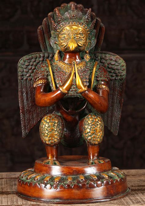 Brass Garuda, the Eagle King Statue 18