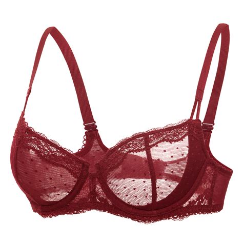 Dobreva Womens Balconette Bra Sexy Lace Unlined Underwire See Through Sheer Ebay