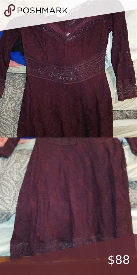 Free People Maroon Lace Boho Festival Spring Final Price Unless