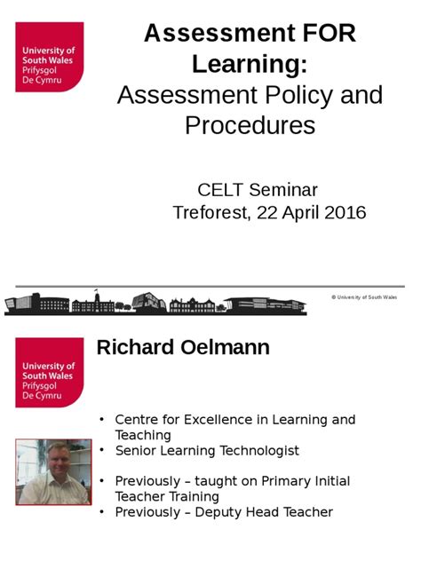 Assessment Policy And Procedures Pdf Educational Assessment Teaching