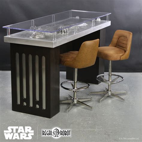 Millennium Falcon Stools And Han Solo Carbonite Table