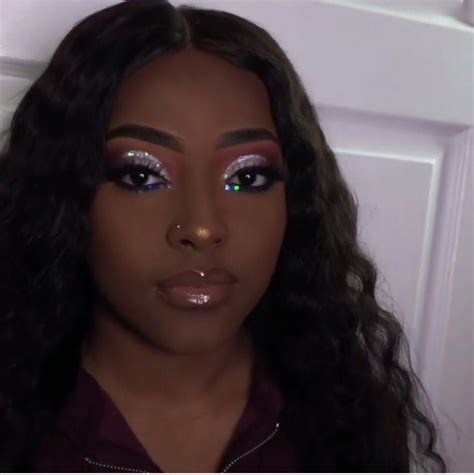 Black Womens Makeup Airbrush Blackwomensmakeup Glitter