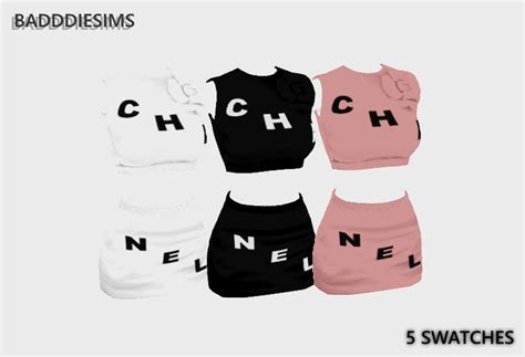 Three Different Styles Of Clothes With The Words Chanel On Them In