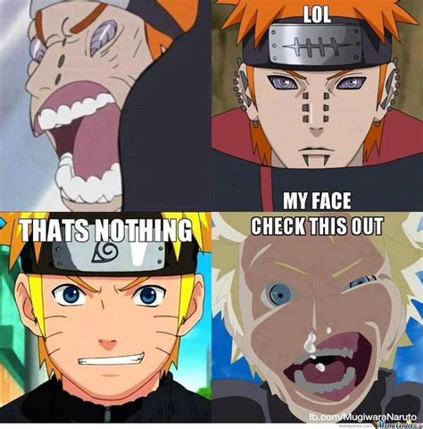Naruto And Sashirt Face To Face With Caption That Says Im Nothing Check This Out