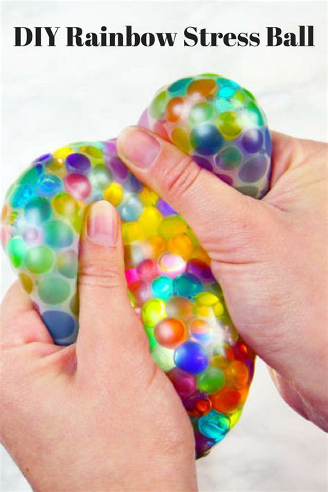 This Diy Rainbow Stress Ball Is Exactly What Your Workweek Needs Stress Balls Autism Crafts