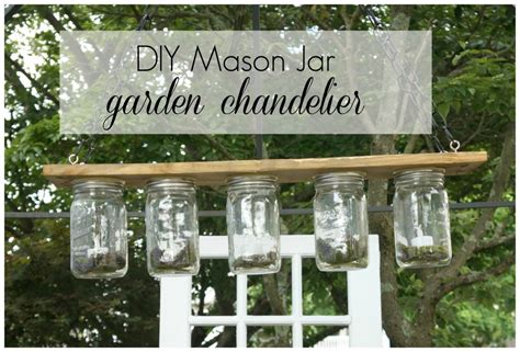 Diy Mason Jar Outdoor Garden Chandelier Seeking Lavendar