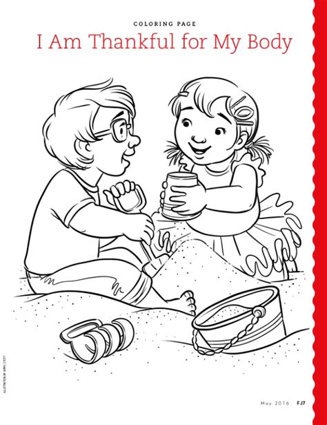 My Body Coloring Pages For Toddlers