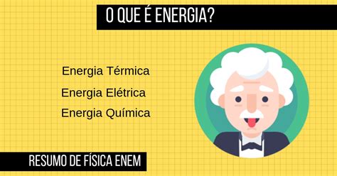 O Que é Energia E Quais Os Seus Tipos Resumo De Física Enem