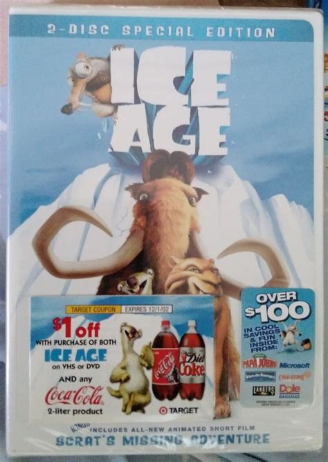 Ice Age Dvd 2002 2 Disc Special Edition Includes Fullwidescreen