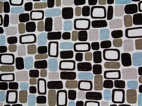 Fabric Texture Retro Design Squares Pattern Print