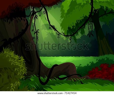 Forest Background 스톡 일러스트 Shutterstock