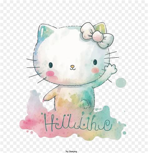Hello Kitty Lucu Kartun Gambar Png