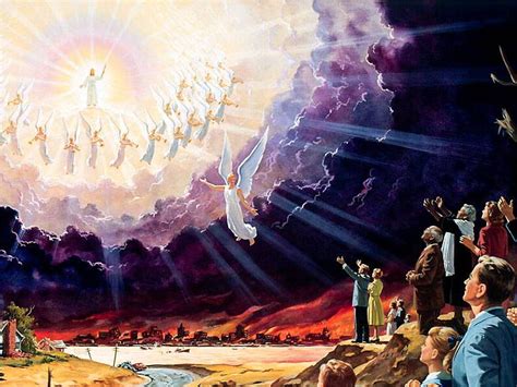 The Second Coming Of Jesus God Lord Jesus Return Sky Hd Wallpaper