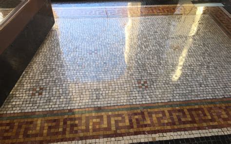 Historic Mosaic Floor Restoration In Kingston Ma Boston Stone