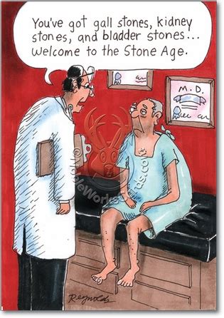 Are you struggling with kidney stones? Welcome To Stone Age Kidney Health Cartoons Birthday Card ...