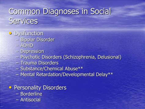 Ppt Psychotropic Medications And Diagnoses In Social Services