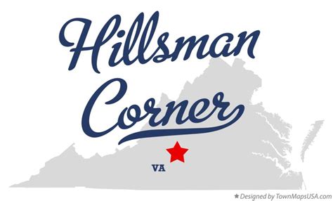 Map Of Hillsman Corner Va Virginia