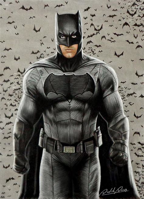 Ben affleck manages to nail all facets of the character: Batman Ben Affleck Drawing by David Dias