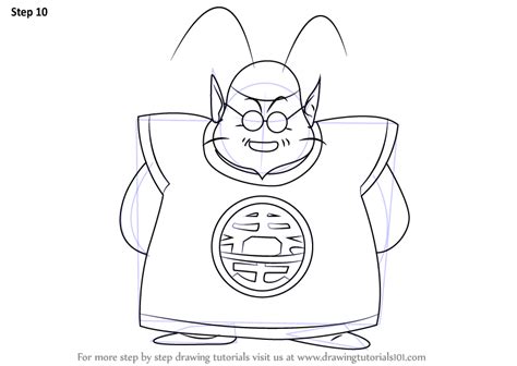 How To Draw King Kai From Dragon Ball Z Dragon Ball Z Step By Step