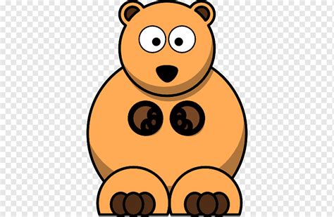 Orange Bear Clip Art Cartoon Polar Bear Free Transparent Png Clip