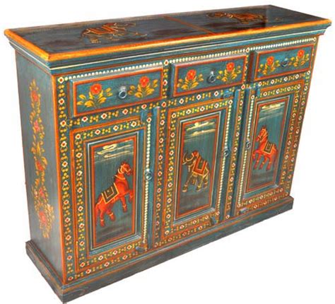 Wooden Hand Painted Furniture From India Traditional Art Of Indian