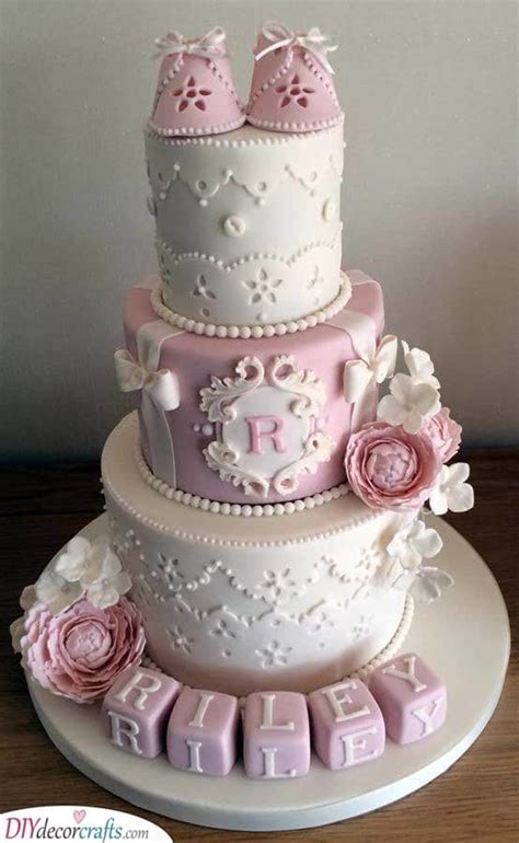 Baby Shower Cake Ideas For Girls 25 Beautiful Cakes For Baby Girls
