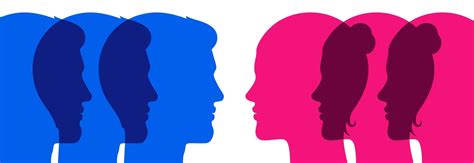Premium Vector Group Of Men And Women Looking At Each Other Face To