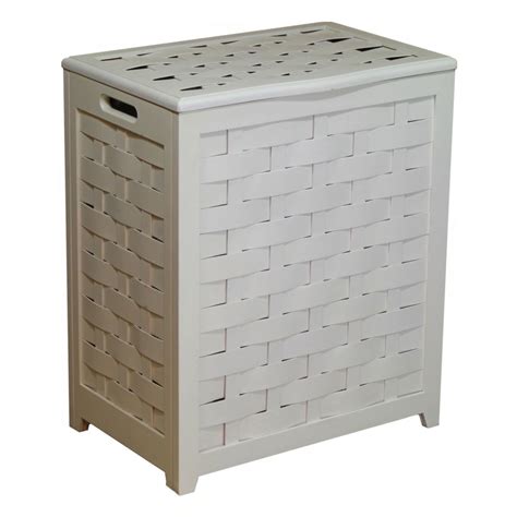 Maybe you would like to learn more about one of these? Oceanstar White Finished Rectangular Veneer Laundry Wood ...