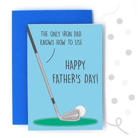 Golf Pun Fathers Day Card Diy Fathers Day Cards Funny Ts For Dad