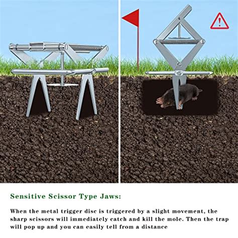 Mole Traps That Kill Best Mole Trap Easy To Set Reusable Vole Gopher