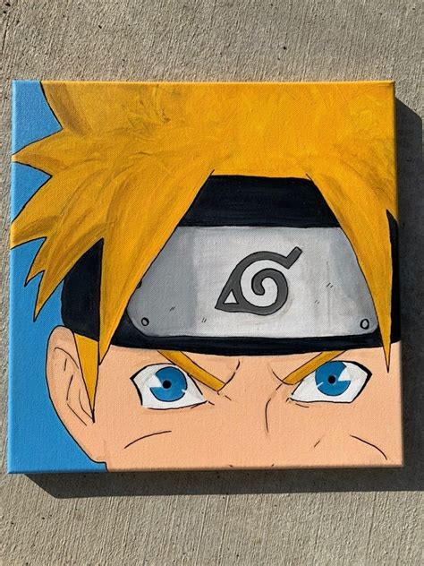 Naruto In 2020 Anime Canvas Art Anime Canvas Painting Simple Canvas