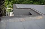 Flat Roof Gutter Installation Photos