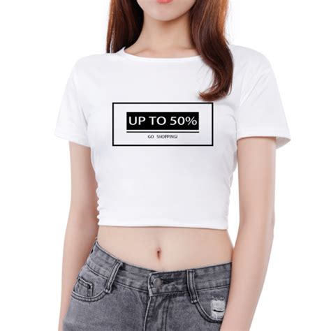 Sexy Women Exposed Navel Letter Short Sleeve Crop Tops T Shirt Summer