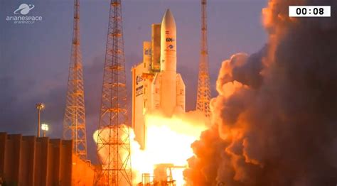 Ariane 5 Rocket Launches Satellites Into Orbit For Egypt Inmarsat Space