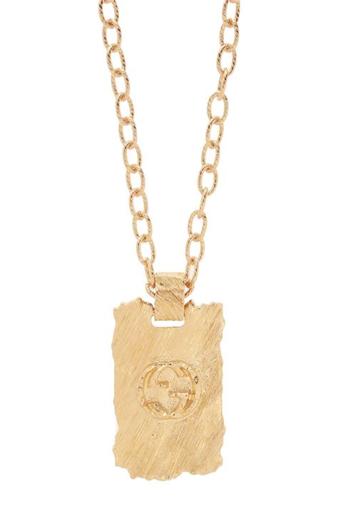 Gucci Necklace With Logo In Gold Metallic Lyst