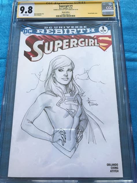 Supergirl By Gary Frank In James Bellas Sketch Covers Comic Art