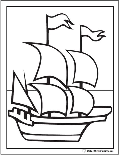 Happy new year train coloring page. Printable Boat Coloring Pages | Coloring pages, Coloring ...