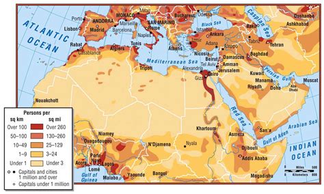 Physical Map Of North Africa Geographical Map Of North Africa