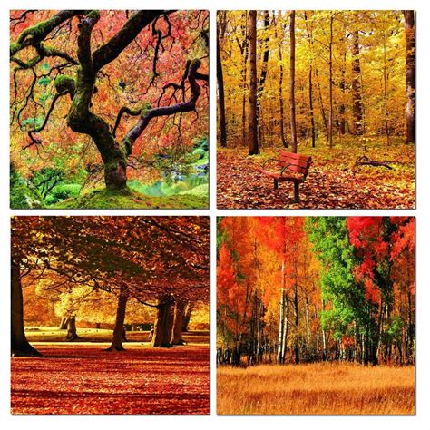 Their abundance of art themes ranges from fascinating abstracts to breathtaking landscapes in an assortment of sizes and frames. 24" FRAMED Hot Modern Contemporary Canvas Wall Art Print Painting Autumn Trees | eBay