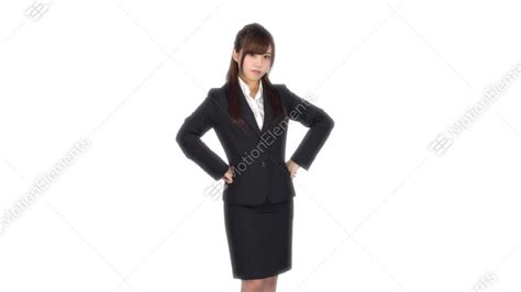 Angry Young Japanese Business Woman Stock Video Footage 9452585