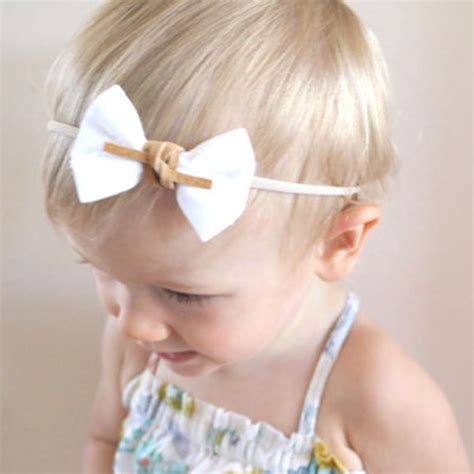 3pcsset Baby Bow Headband Girls Nylon Elastci Flowers Headbands