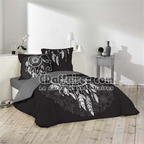 Housse de couette 2 faces identiques. Housse de couette 200X200 cm + 2 taies d'oreiller 100% ...