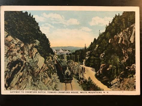 Vintage Postcard 1915 1930 Gateway To Crawford Notch White Mountains N