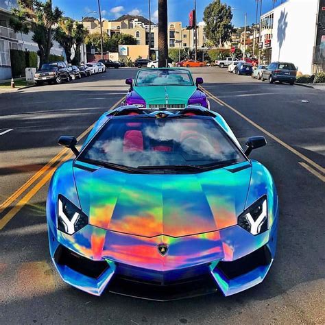 Neon Lambo Rainbow Fire Lamborghini Wallpaper