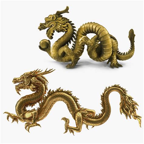 Chinese Dragons 3d Models Collection 3d Model 129 3ds C4d Fbx Ma