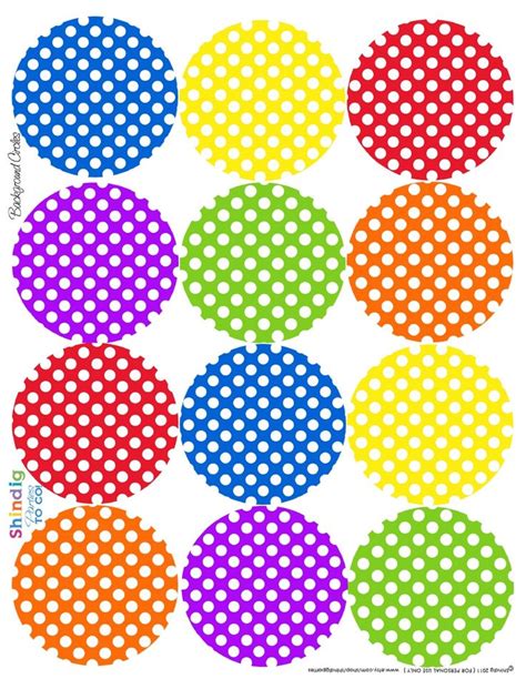 7 Best Images Of Polka Dot Label Templates Printable Free Printable